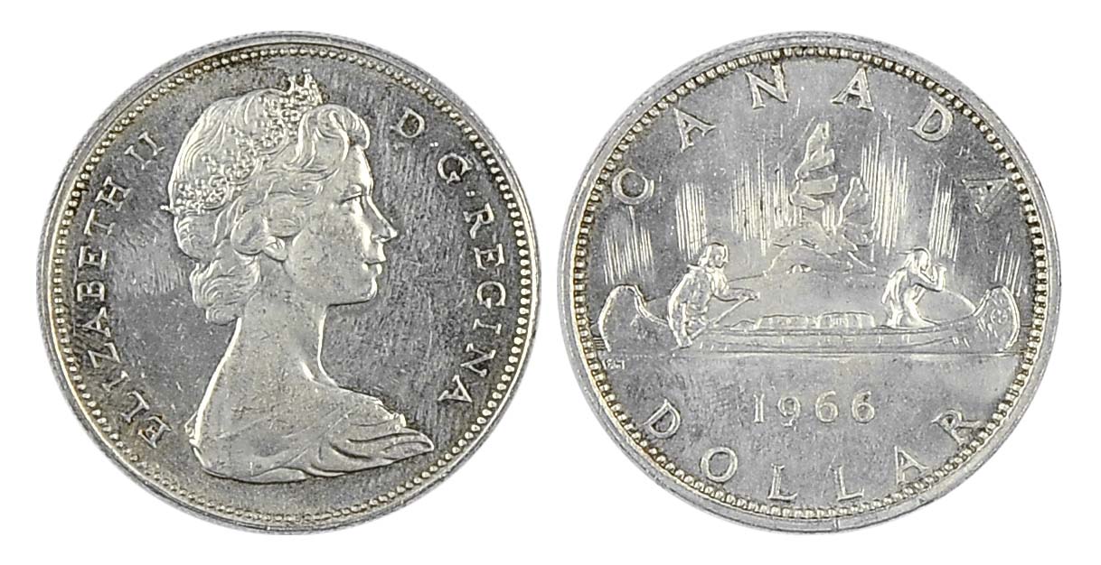 142. Канада. 1 Доллар 1966 г. 