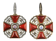 102. Знак ордена Святой Анны 1-й степени с бриллиантами.