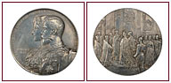 91. Медаль в память бракосочетания императора Николая II с принцессой Алисой Гессенской. 1894.