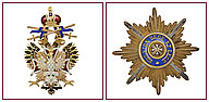 133. Комплект знаков ордена Белого орла с мечами.