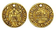 Лот №12. Венгрия. Маттиас I Корвин (1458 - 1490 гг.) Золотой форинт (Угорский).
