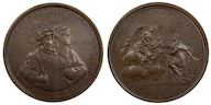 2.Настольная медаль «В память рождения Петра I, 30 мая 1672 г.»