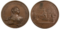 30. Настольная медаль «В память кончины Императрицы Елизаветы Петровны. 25 декабря 1761 г.» <br>