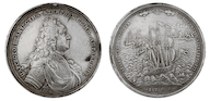 4. Настольная медаль «В память адмирала Федора Апраксина. 1708 г.» <br>