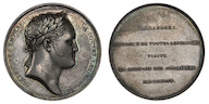 61. Настольная медаль «В память посещения Александром I монетного двора в Париже. 1814 г.»<br> 