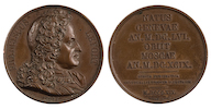 64. Настольная медаль из серии выдающихся людей (series numismatica universalis uirorum illusrium) «Франц Лефорт». <br>