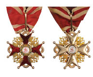 91. Знак ордена Святого Станислава 2-й степени.