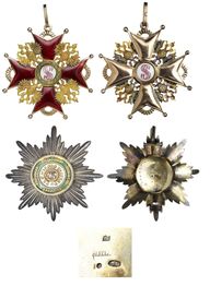 Лот 414 Комплект знаков Ордена Св. Станислава 1-й степени