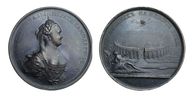 Лот 119 Настольная медаль «В память придворной карусели. 26 июня 1766 г.»