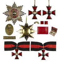 Лот 170 Комплект знаков Ордена Св. Владимира 2-й степени. 