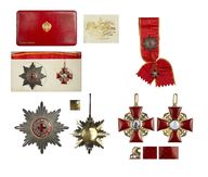 Лот 169 Комплект знаков Ордена Св. Анны 1 степени. 
